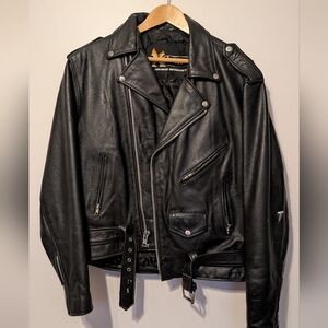 Element Black Leather Moto Jacket